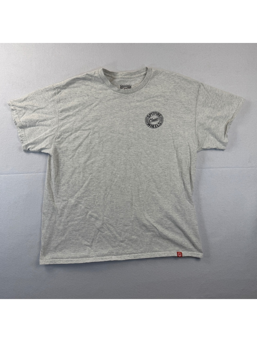 Spitfire Classic Wheels T Shirt XL Gray Big Back Logo Skateboard Skate Tee